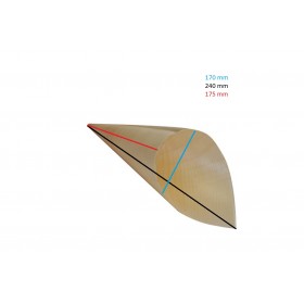 Wooden Gourmet Pine Cone Extra Large Serve FST Certified  1000 pcs