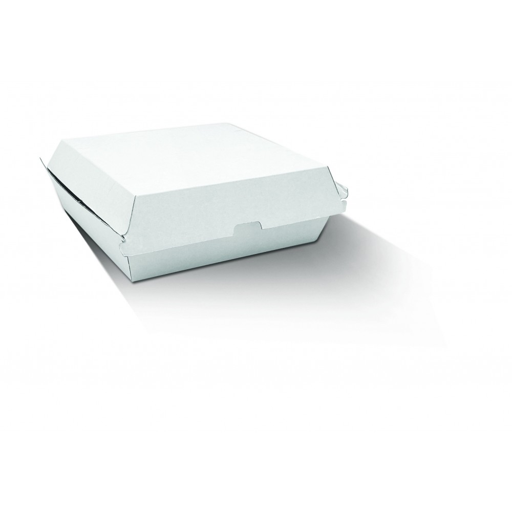 Dinner Box / White Corrugated Kraft / Plain  150 pcs