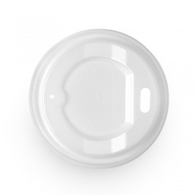 62mm 4oz BioCup Small PLA Lid - bioplastic - White -   1000 pcs