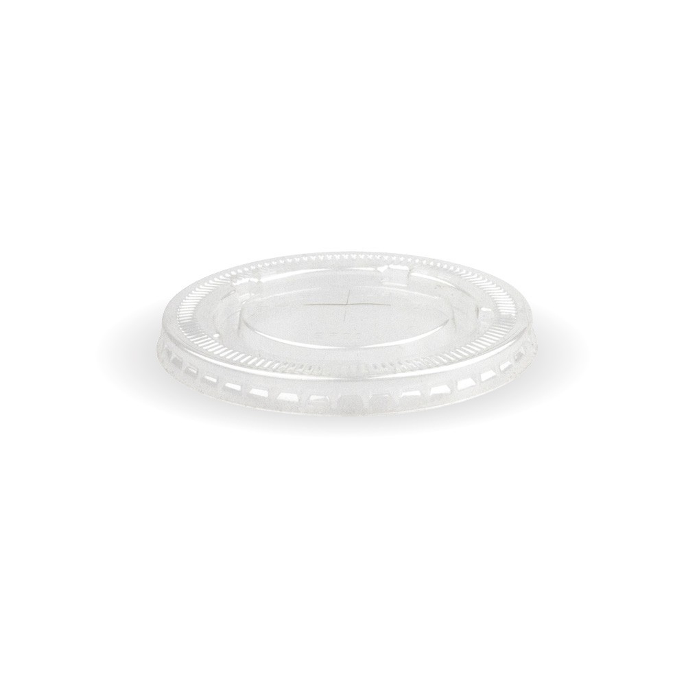 90mm PET large lid - straw slot - fits all 90mm cups - clear  1000 pcs