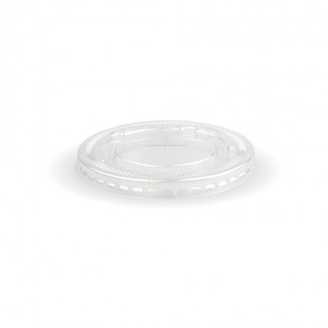 90mm PET large lid - straw slot - fits all 90mm cups - clear  1000 pcs