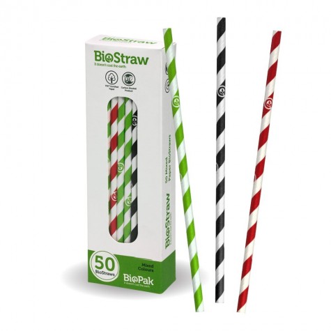 Mixed regular straws - 50pk - mixed  1200 pcs