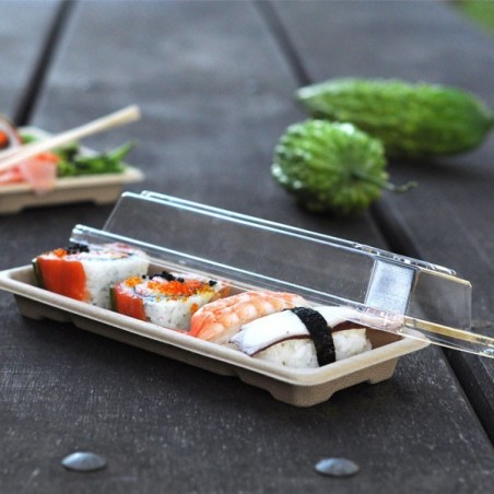 Long Takeaway Bamboo Sushi Tray  600 pcs