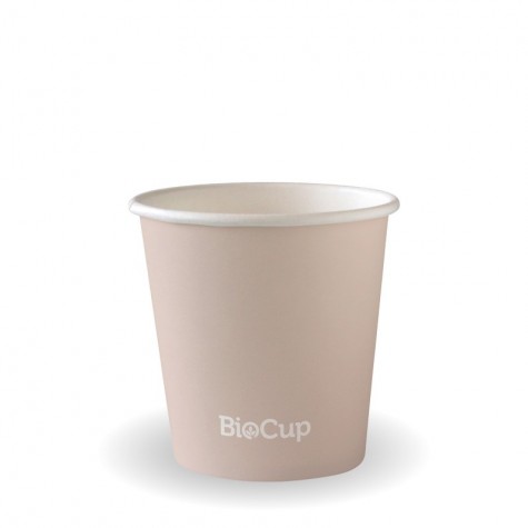 4oz Aqueous Coated Hot Paper BioCup - stone  2000 pcs