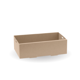BioBoard Catering Tray - Extra Small - FSC Recycled - Kraft  100 pcs