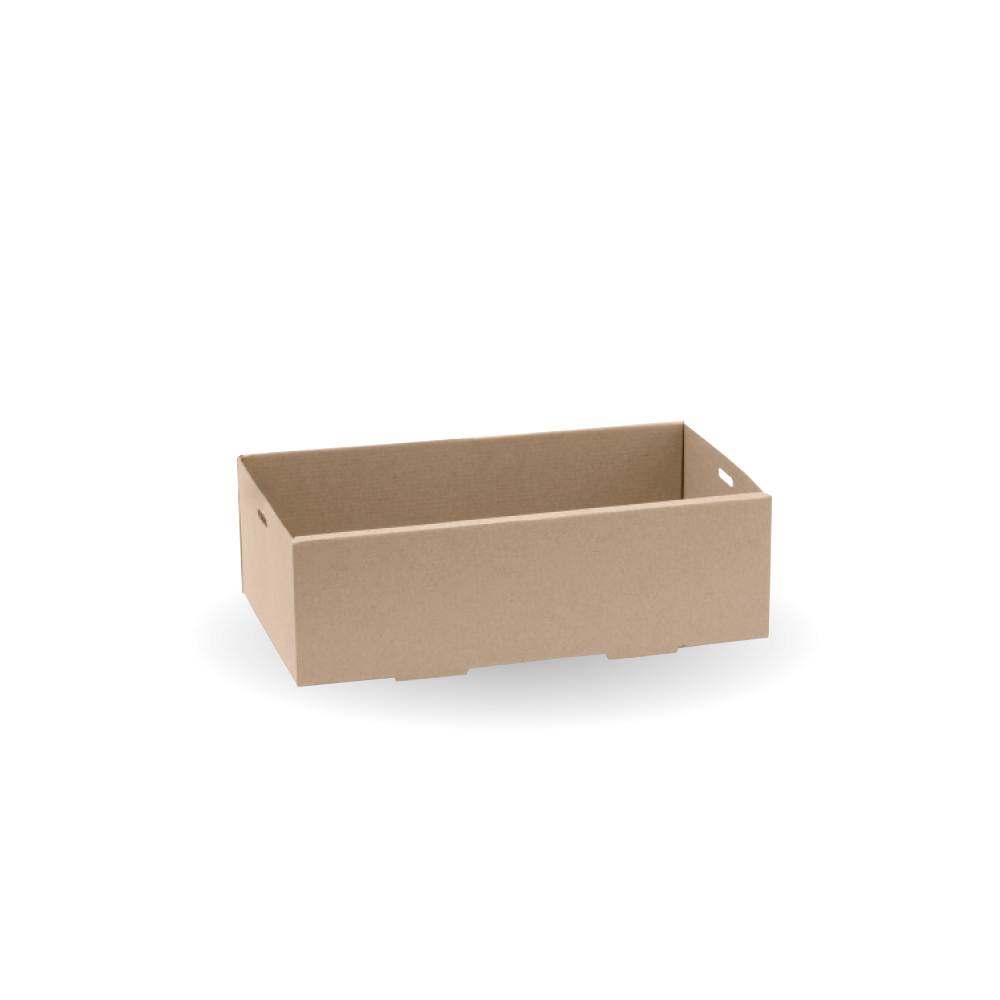 BioBoard Catering Tray - Extra Small - FSC Recycled - Kraft  100 pcs