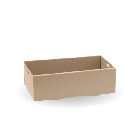 BioBoard Catering Tray - Extra Small - FSC Recycled - Kraft  100 pcs
