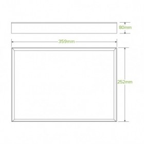BioBoard Catering Tray - Medium - FSC Recycled - Kraft  100 pcs