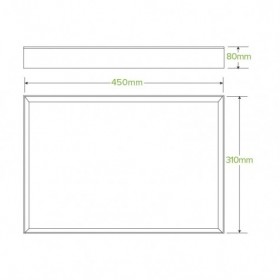 BioBoard Catering Tray - Extra Large - FSC Recycled - Kraft  50 pcs