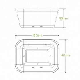 Punnet (1kg) - Natural  500 pcs