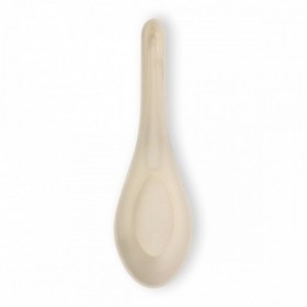 14cm Biodegradable Sugarcane Chinese Spoon - White  1000 pcs