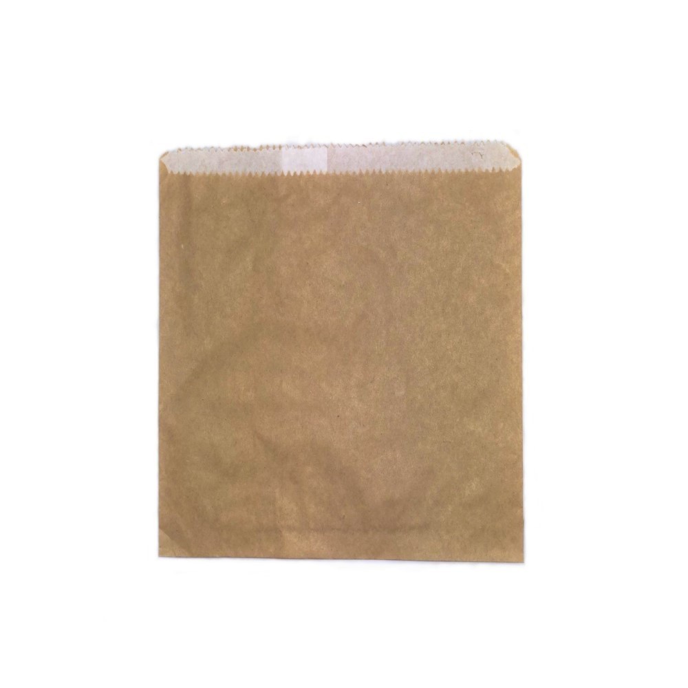 1/2 Square Brown Double Lined Gerase Proof Paper Bag 160x140   500 pcs