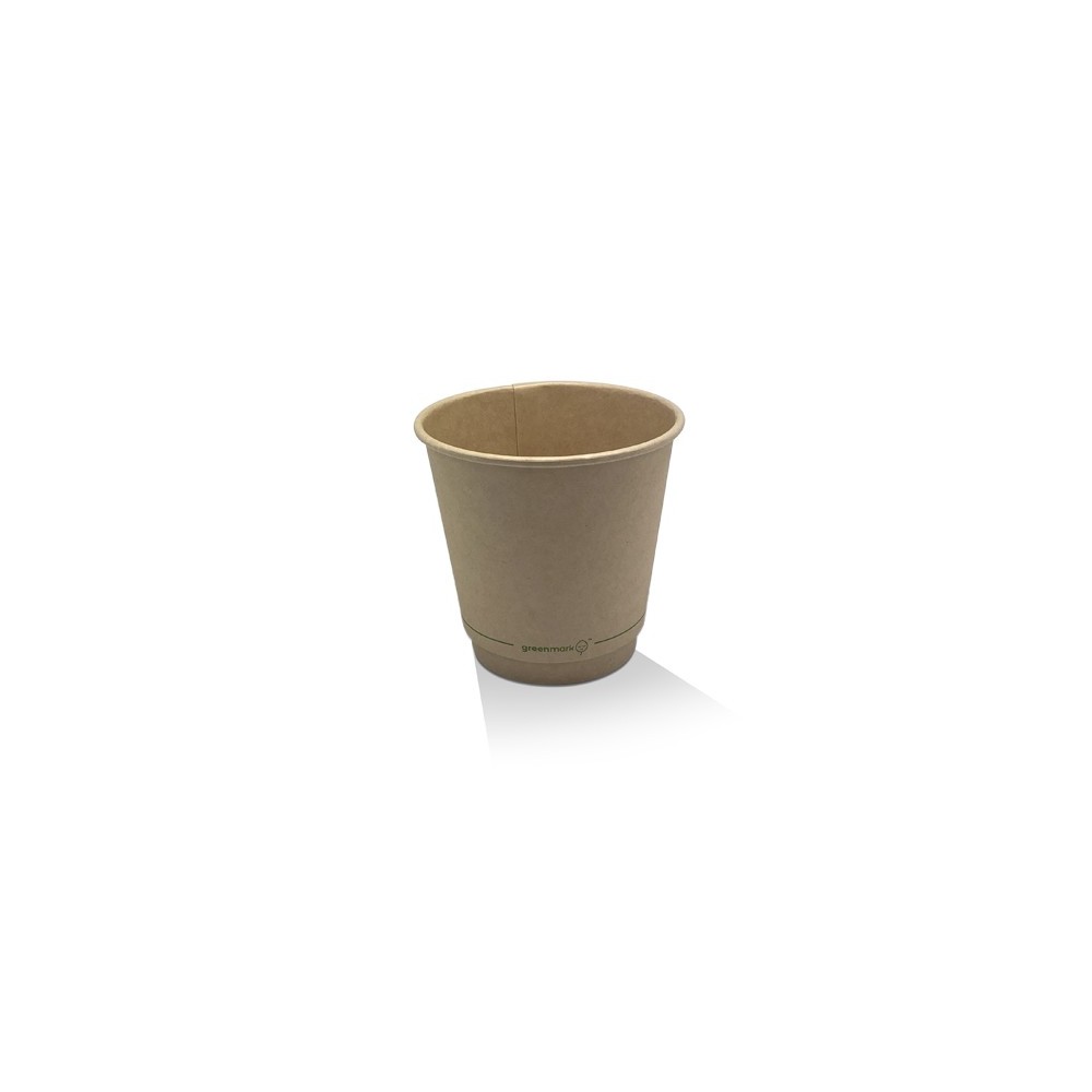 8oz Aqueous Coated Bamboo DW Cup/One -lid -Fits -All  500 pcs
