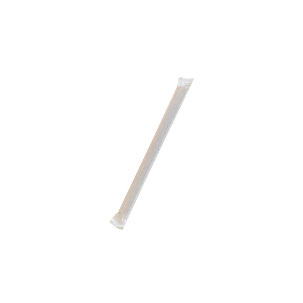 Bamboo Fiber bubble tea straw individually wrapped  1600 pcs