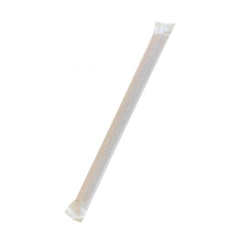 Bamboo Fiber bubble tea straw individually wrapped  1600 pcs