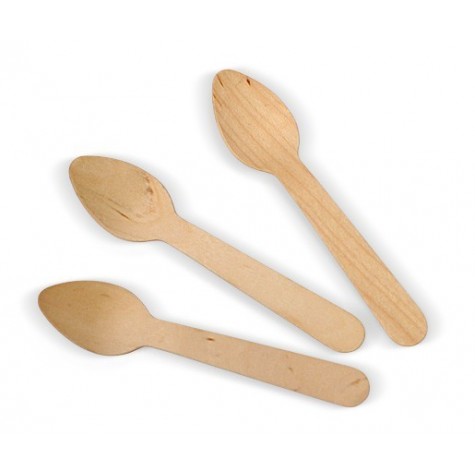Coated Wooden Tea Spoon  5000 pcs