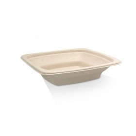 Square Container Sugarcane Natural16oz  300 pcs