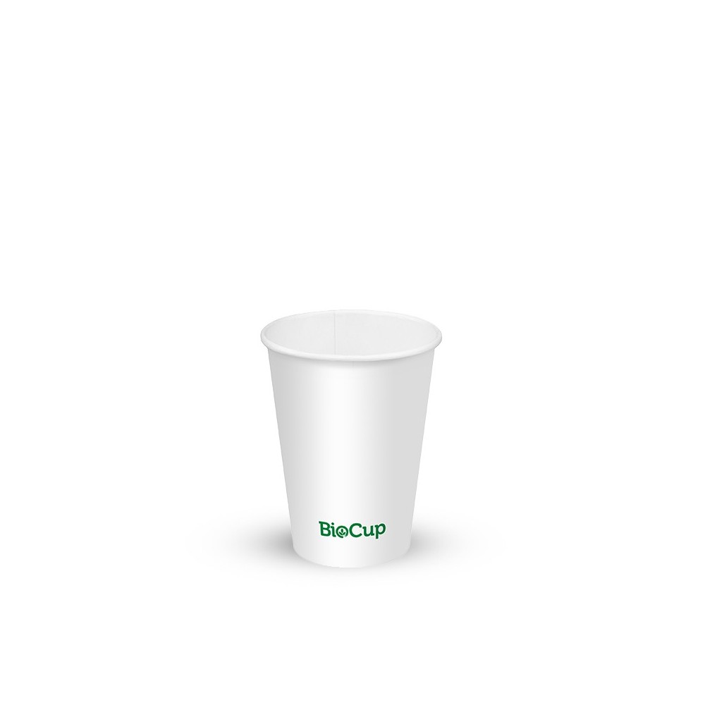 200ml / 7oz (73mm) Cold Paper Water BioCups - white  1000 pcs