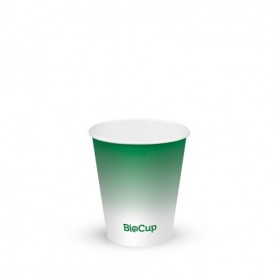 200ml / 6oz (80mm) Cold Paper BioCups - green fade  1000 pcs