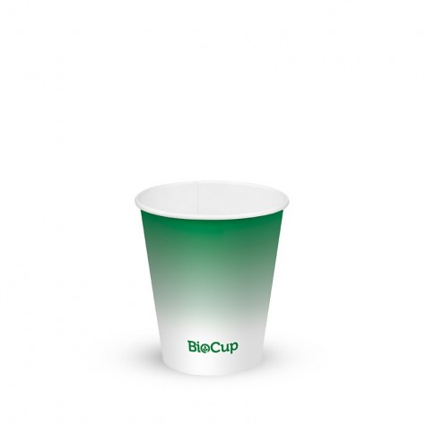 200ml / 6oz (80mm) Cold Paper BioCups - green fade  1000 pcs
