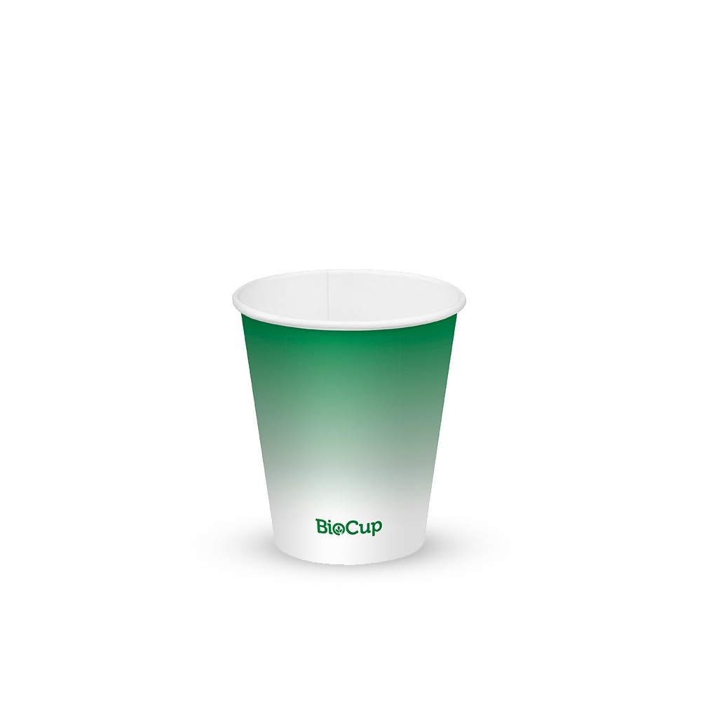 300ml / 10oz (90mm) Cold Paper BioCups - green fade  1000 pcs