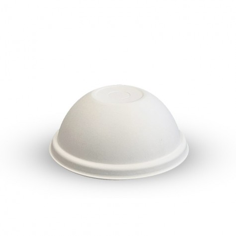 80mm BioCane Dome Lid - White  1000 pcs