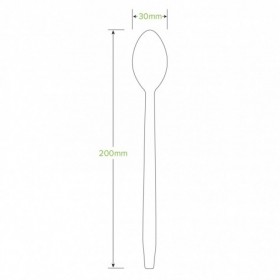 20cm Tall Wooden Spoon - FSC 100% Certified Birchwood  1000 pcs