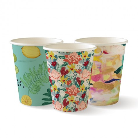 280ml Hot Paper Cups - 25pk - Art Series  150 pcs