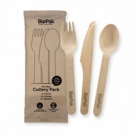 16cm knife fork & spoon - 18 x 20 per pack FSC 100% certified birchwood  360 pcs