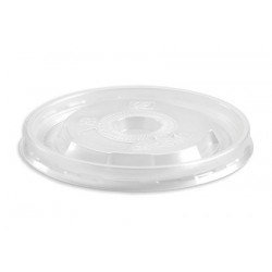 Flat Lids for 8oz Bowl - No Hole - Hot & Cold use (PP)  1000 pcs