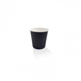 4oz Single Wall Coffee Cup Black PE  1000 pcs