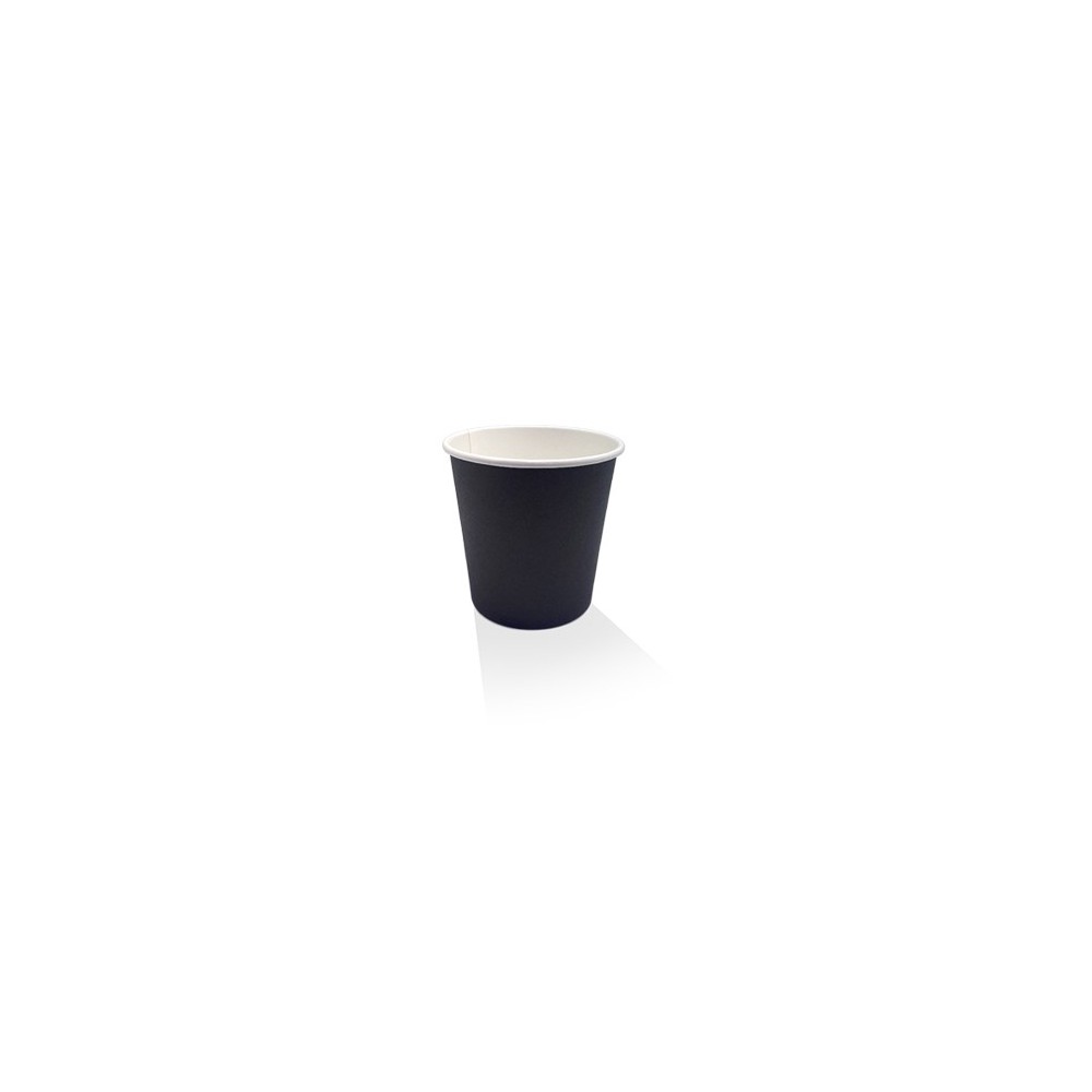 4oz Single Wall Coffee Cup Black PE  1000 pcs