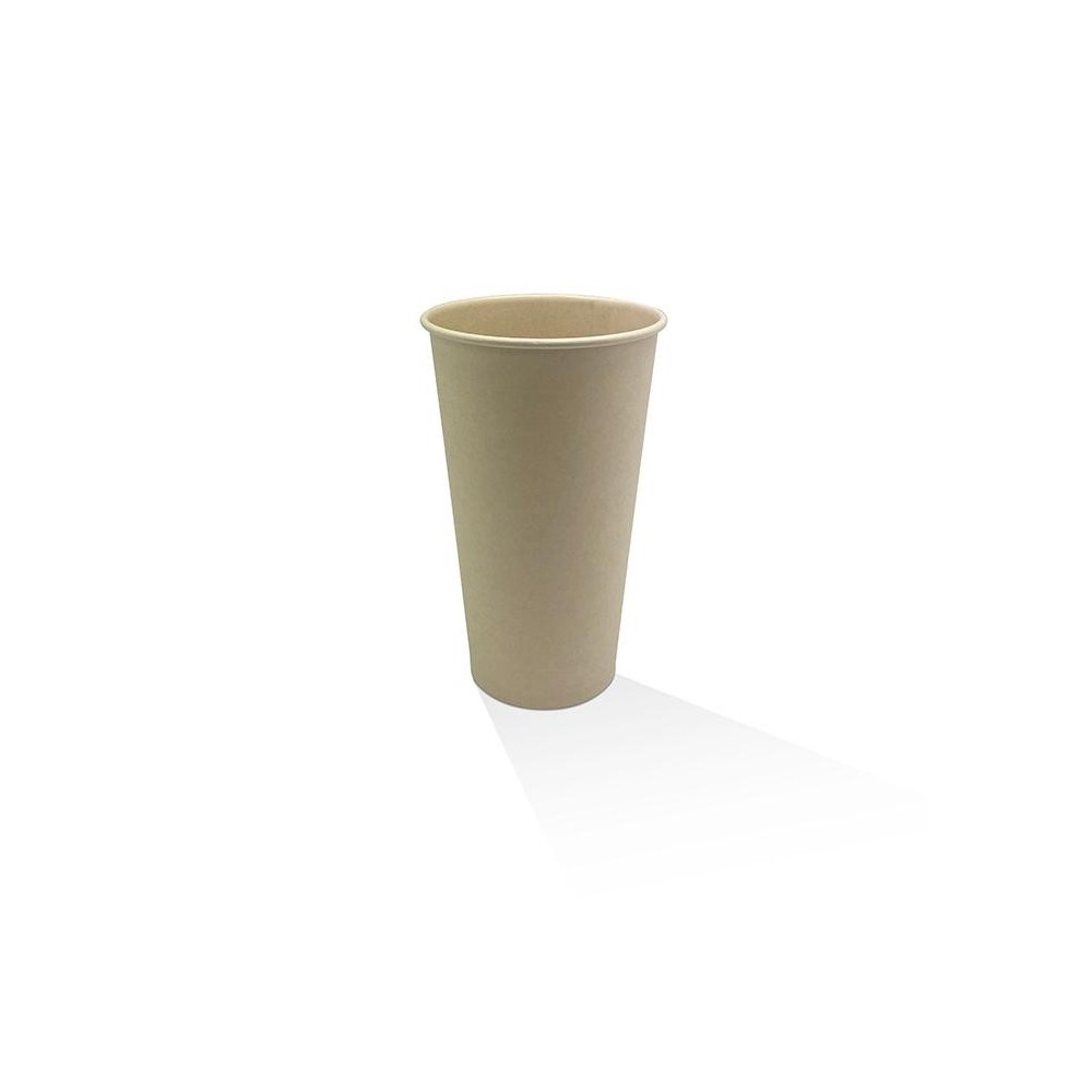 24oz Cold Drink/Milkshake Bamboo Paper Cup With PE Lining  500 pcs