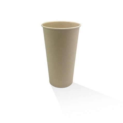 24oz Cold Drink/Milkshake Bamboo Paper Cup With PE Lining  500 pcs