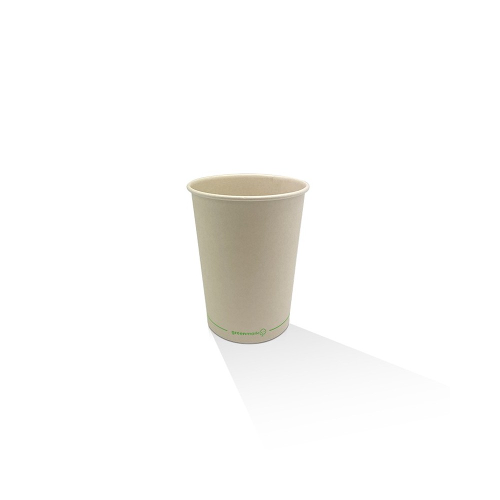 16oz BioPBS Cold Drink/Milkshake Bamboo Paper Cup Compostable  1000 pcs