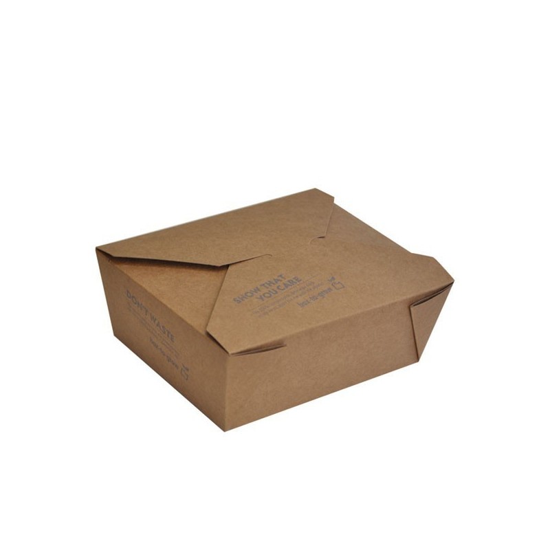 Lunch / Noodle Box Brown PLA / MEDIUM (1000ml)  200 pcs