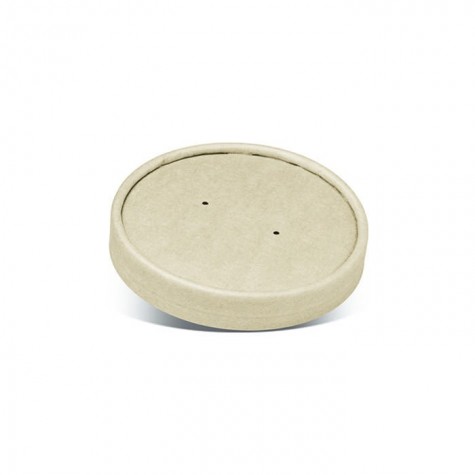 Bamboo Paper Lid PLA Coated for 16oz Bowl  500 pcs