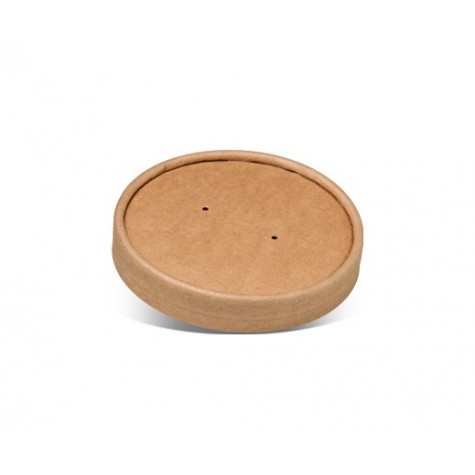 Bamboo Paper Lid PLA Coated for 26/32oz Bowl  500 pcs