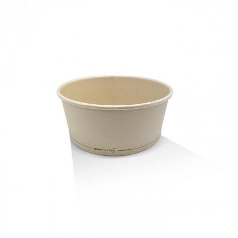 25oz Bamboo Paper Salad Bowl PLA Coated  300 pcs