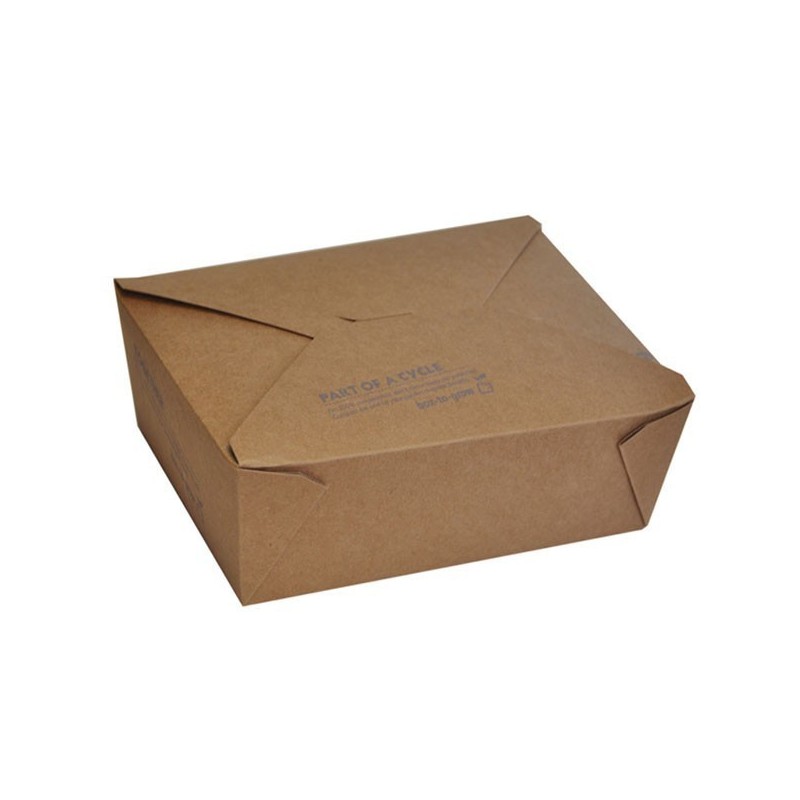 Lunch / Noodle Box Brown PLA / EXTRA LARGE (2400ml)  200 pcs