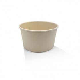 32oz Bamboo Paper Salad Bowl PE Coated  300 pcs