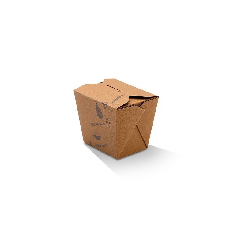 8oz Noodle / Fried Rice Takeaway Box (PLA) - BROWN  1000 pcs