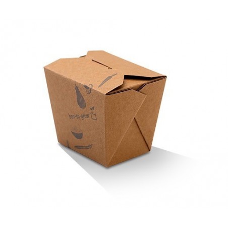 8oz Noodle / Fried Rice Takeaway Box (PLA) - BROWN  1000 pcs