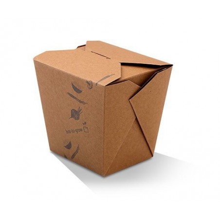 26oz Noodle / Fried Rice Takeaway Box (PLA) - BROWN  500 pcs