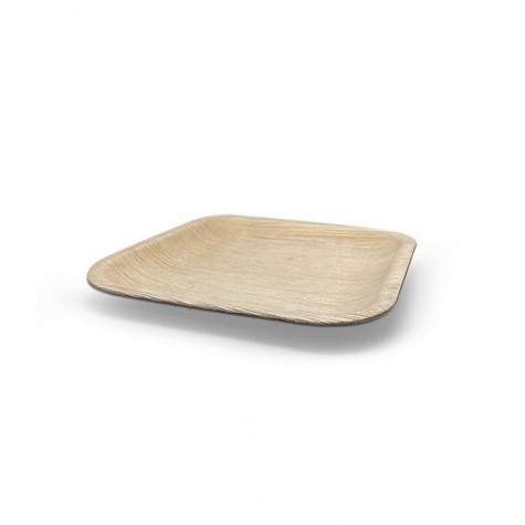 8" Palm Leaf Square Plate  100 pcs