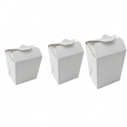 500ml Noodle / Fried Rice Takeaway Box Round Bottom (PE) - WHITE  1000 pcs