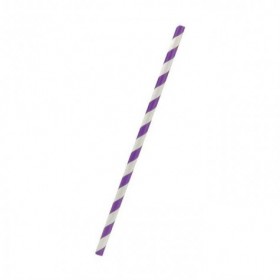 Regular Paper Straw Purple  2500 pcs