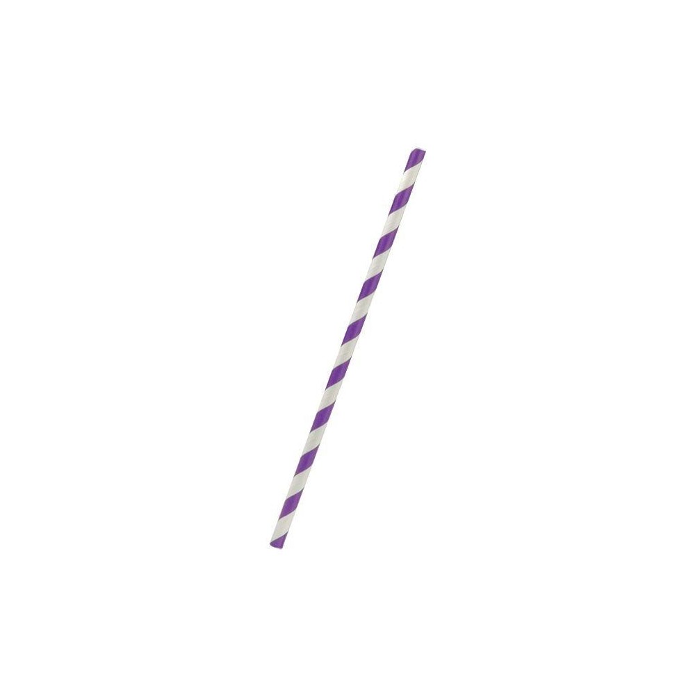 Regular Paper Straw Purple  2500 pcs