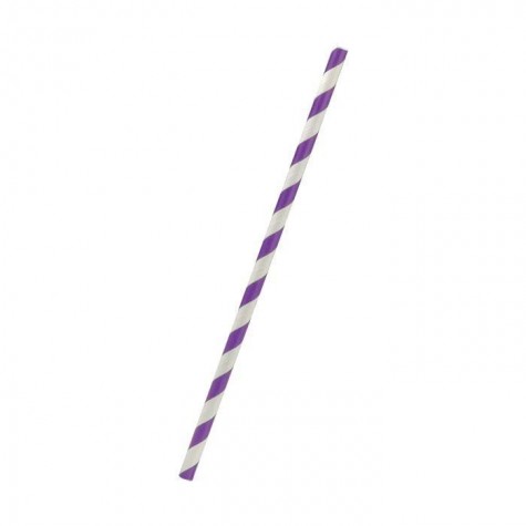 Regular Paper Straw Purple  2500 pcs