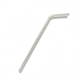 Regular Paper Straw Flexi White  2500 pcs